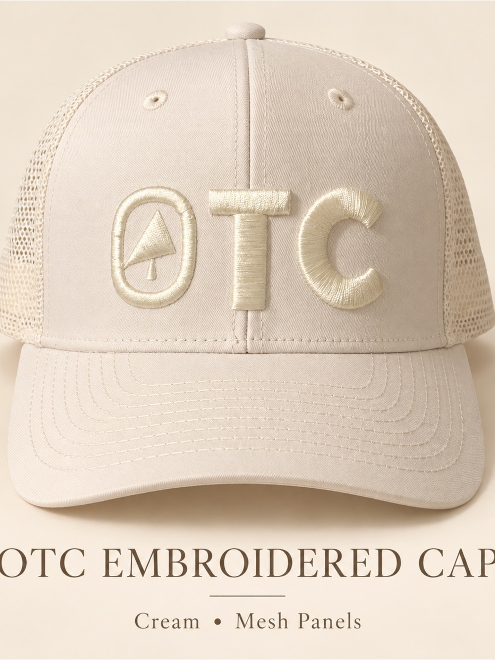 Cream OTC Meshed Cap